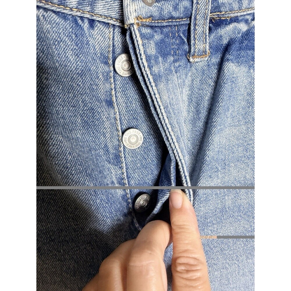 Free People Cortez Pieced Jeans We The Free Patchwork Flare Blue 27 - Picture 11 of 15